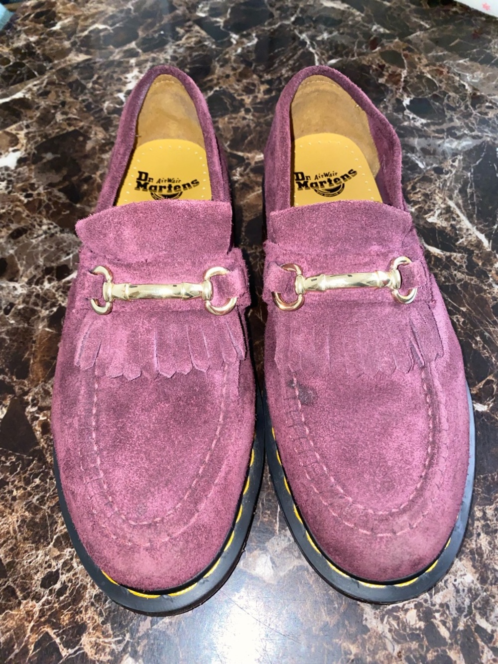 ADRIAN SNAFFLE SUEDE LOAFERS